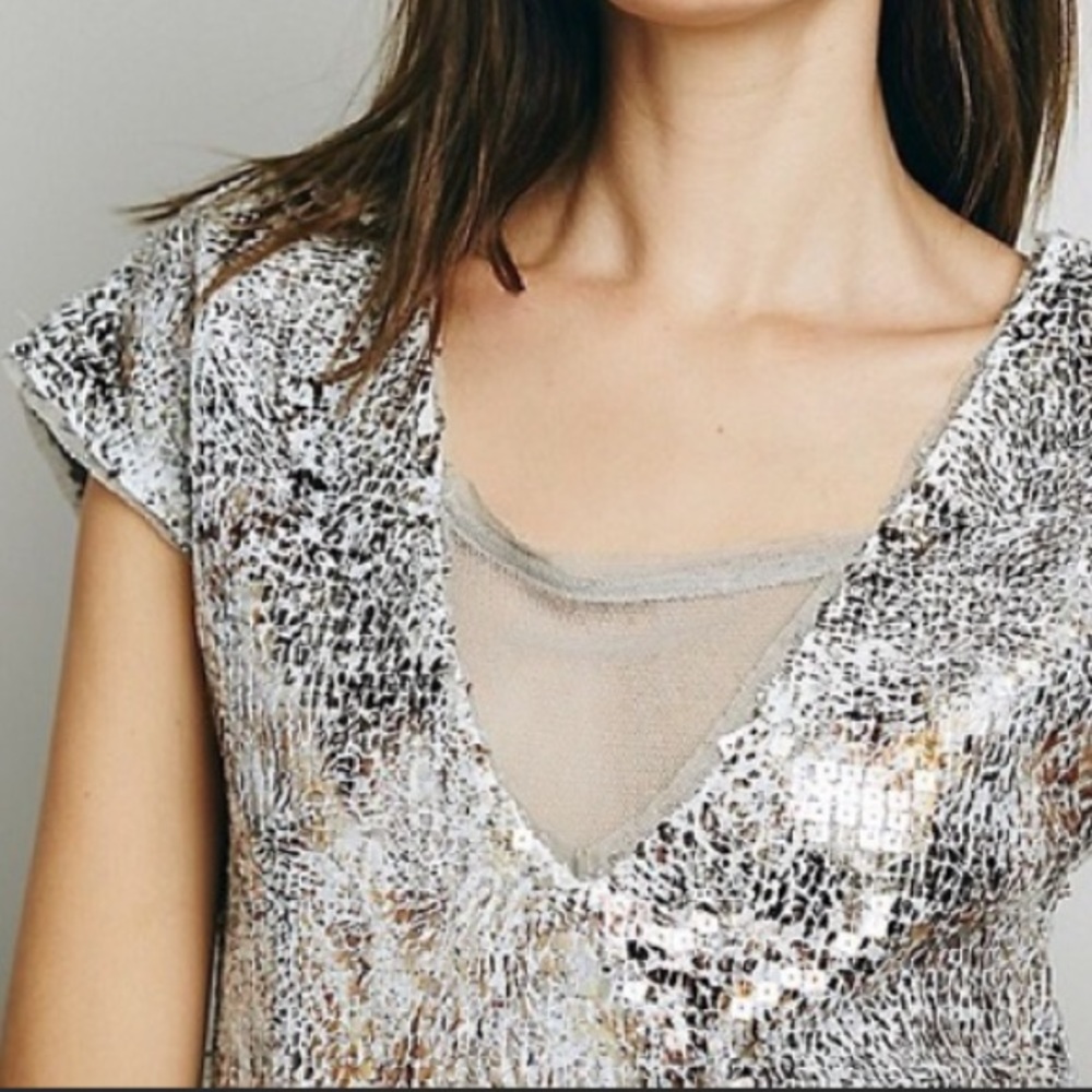 NWT Free People Sequin Dress - Picture 3 of 5